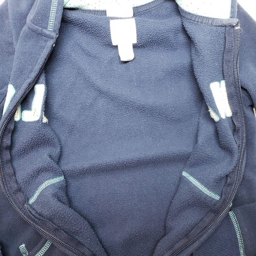Old Navy Girls Fleece Zipped Blue Jacket size 8 - Picture 5 of 6
